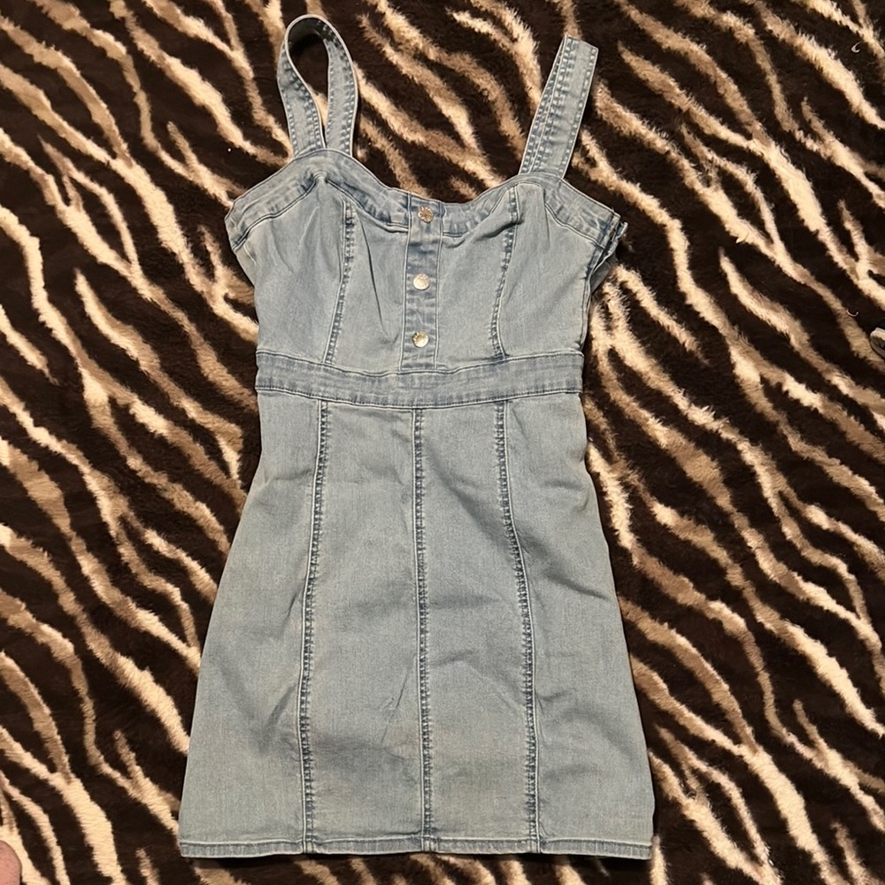 Guess Light Blue Denim Dress